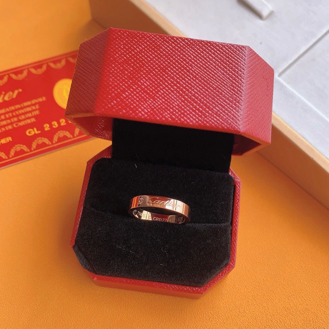 ¡®lume Jewelry¡¯Signature Single‑Diamond Couple Band Rings