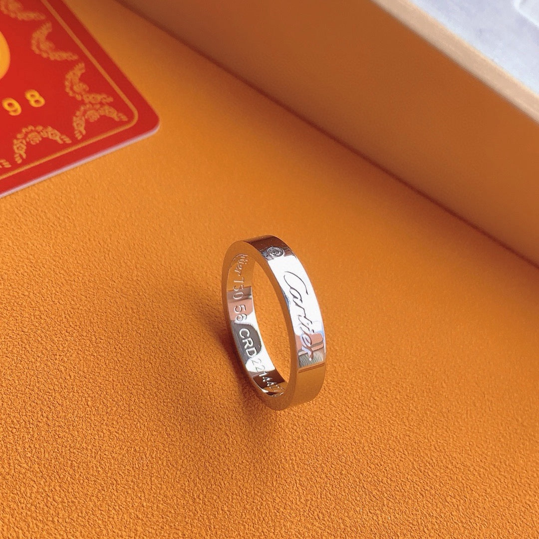 ¡®lume Jewelry¡¯Signature Single‑Diamond Couple Band Rings