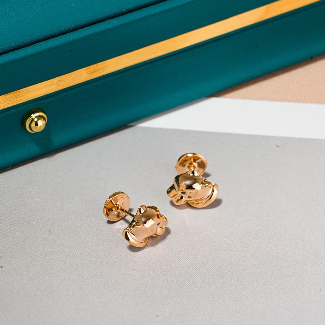 ¡®lume Jewelry¡¯Polished Panther‑Head Earrings
