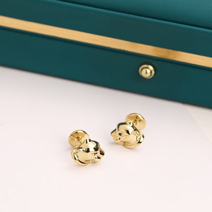¡®lume Jewelry¡¯Polished Panther‑Head Earrings