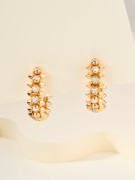 ¡®lume Jewelry¡¯Clash‑de  Spiked Diamond Earrings