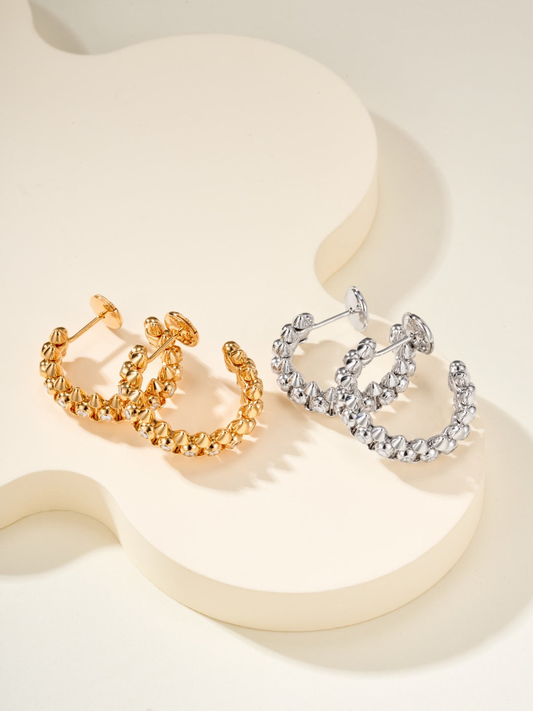 ¡®lume Jewelry¡¯Clash‑de  Spiked Diamond Earrings
