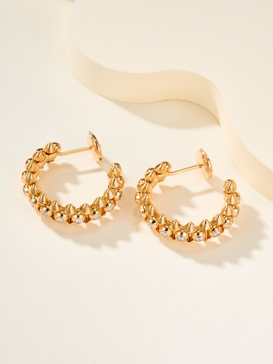 ¡®lume Jewelry¡¯Clash‑de  Spiked Diamond Earrings