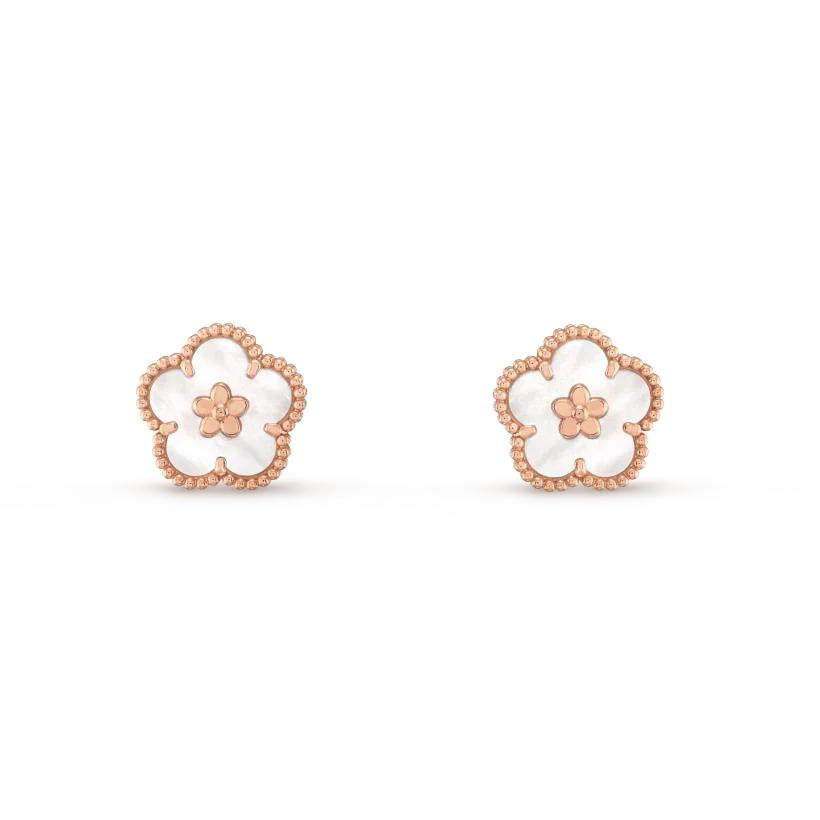 [lume Jewelry]LUCKY WHITE MOP EARRINGS