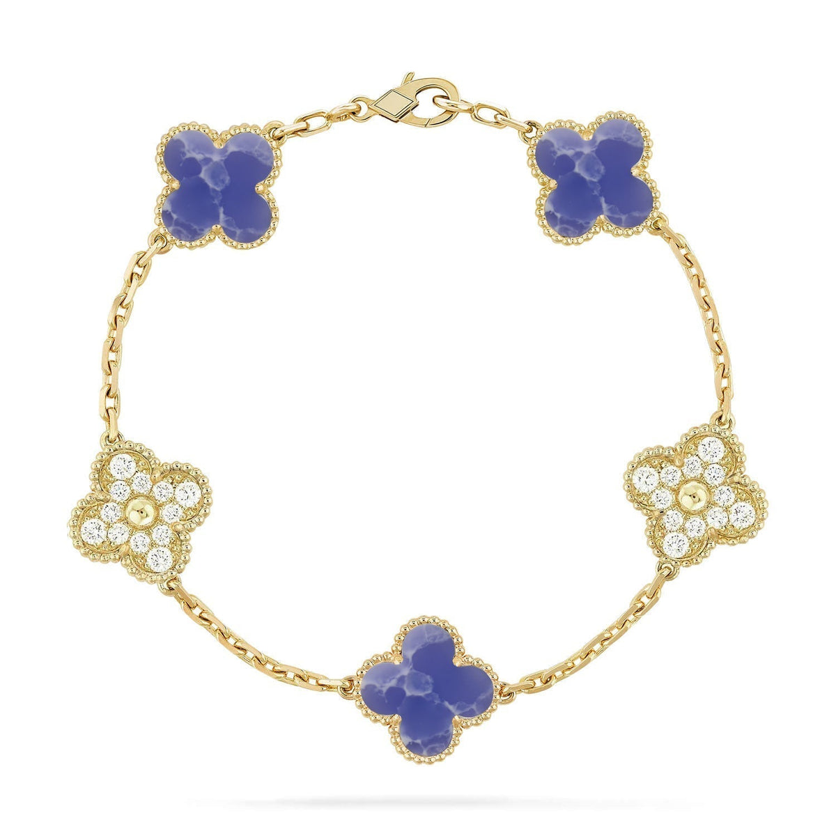 [lume Jewelry]New CLOVER 5 MOTIF BLUE VEINS BRACELET COLLECTION