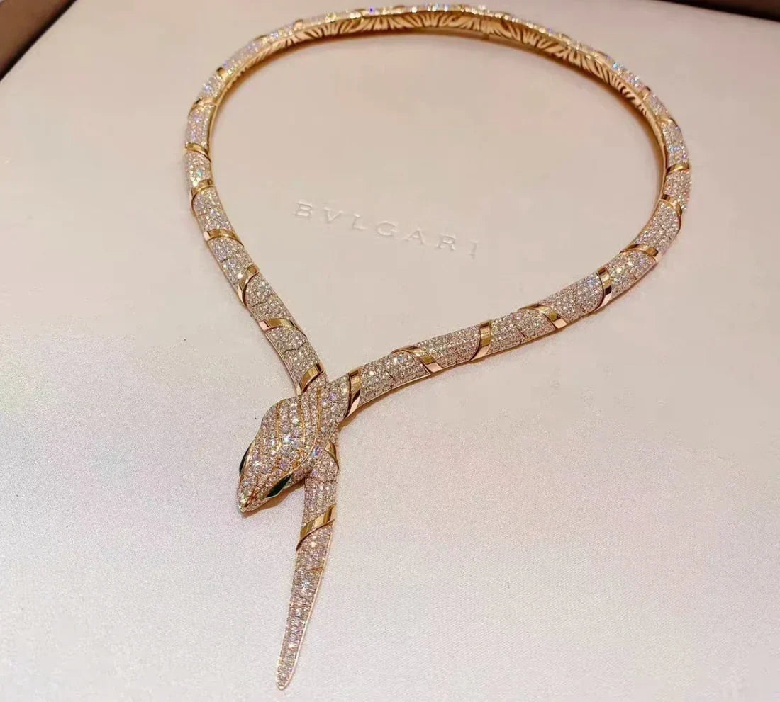 [✨lume Jewelry✨]HAUTE COUTURE GOLD SERPENTI NECKLACE