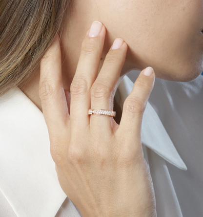 ¡®lume Jewelry¡¯ALLIANCE LIENS VIDENCE PAVED DIAMOND 4MM RING