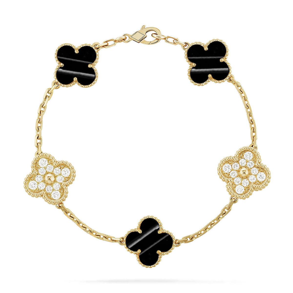 [lume Jewelry]New  CLOVER 5 MOTIF PULSAR STONE BRACELET COLLECTION