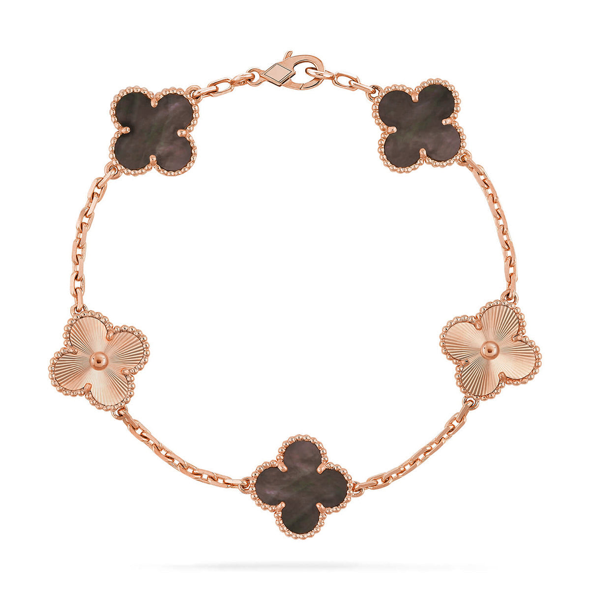 [lume Jewelry]New CLOVER 5 MOTIF GRAY MOP BRACELET COLLECTION