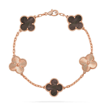 [lume Jewelry]New CLOVER 5 MOTIF GRAY MOP BRACELET COLLECTION
