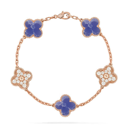 [lume Jewelry]New CLOVER 5 MOTIF BLUE VEINS BRACELET COLLECTION