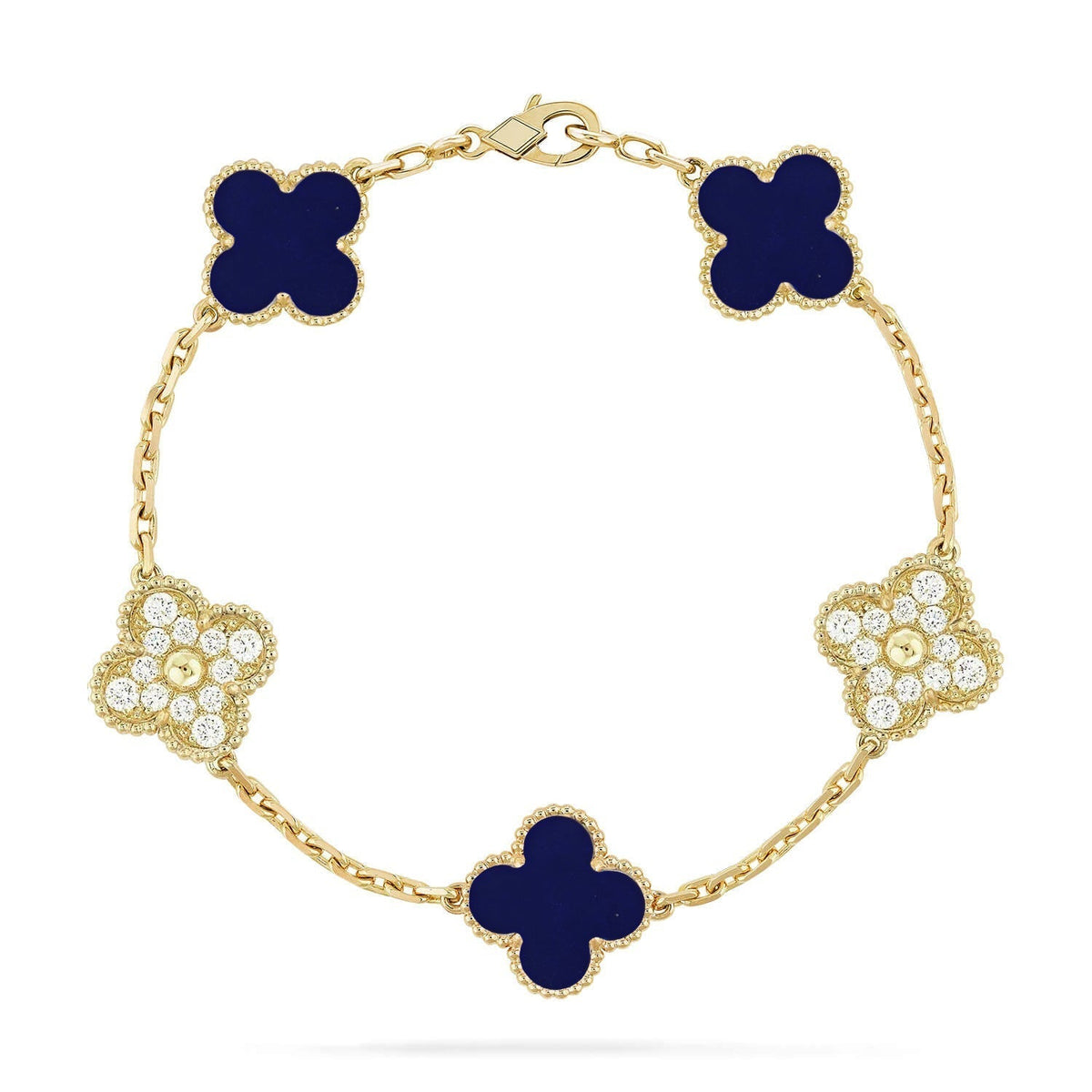 [lume Jewelry]New CLOVER 5 MOTIF LAPIS LAZULI BRACELET COLLECTION