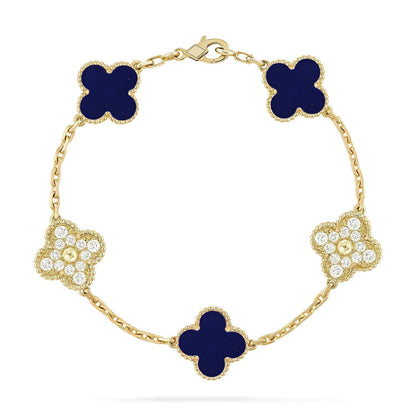 [lume Jewelry]New CLOVER 5 MOTIF LAPIS LAZULI BRACELET COLLECTION
