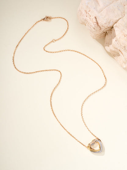 ¡®lume Jewelry¡¯Heart Ring Pendant Necklace