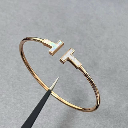 [lume Jewelry] T House Double T Open Bangle