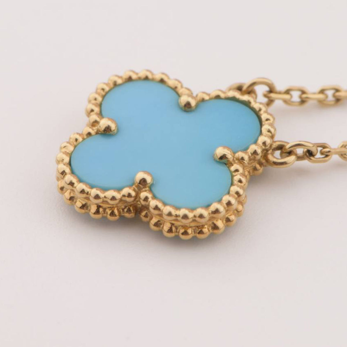 ¡®lume Jewelry¡¯CLOVER 15MM VINTAGE TURQUOISE NECKLACE