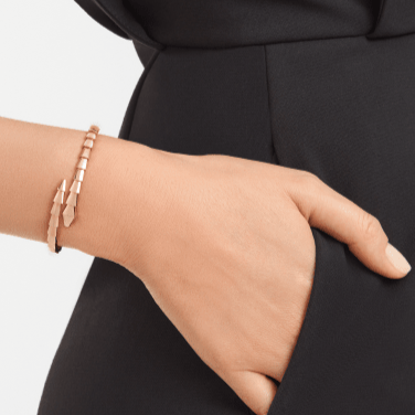 [lume Jewelry]Viper Silver No‑Diamond Snake Bracelet