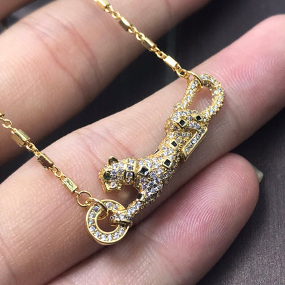 ¡®lume Jewelry¡¯Pave Panther Pendant Necklace