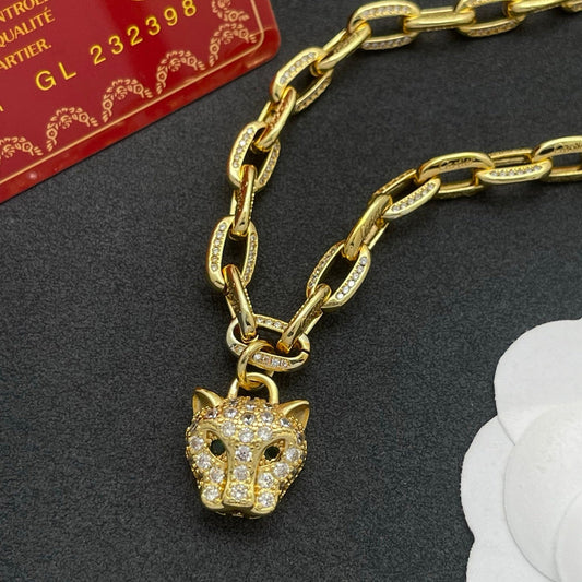 ¡®lume Jewelry¡¯Lion Head Link Chain Necklace