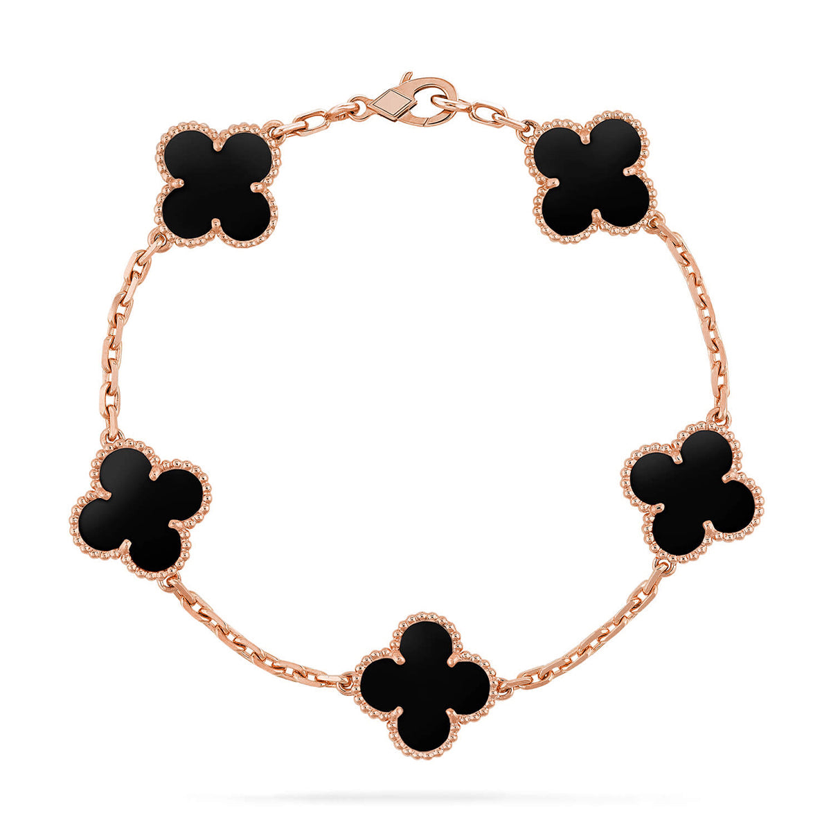 [lume Jewelry]New CLOVER 5 MOTIF ONYXS BRACELET COLLECTION