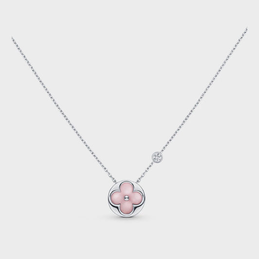 ¡®lume Jewelry¡¯SUN MOTIF PINK MOP SILVER BRACELET
