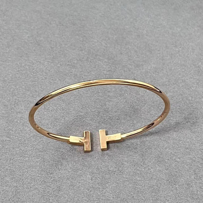 [lume Jewelry] T House Double T Open Bangle