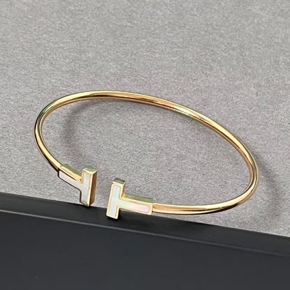 [lume Jewelry] T House Double T Open Bangle