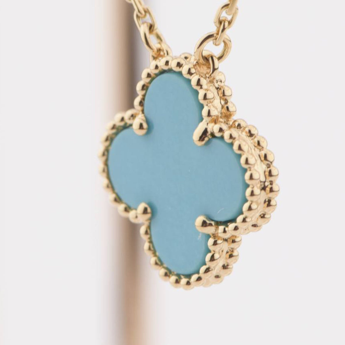 ¡®lume Jewelry¡¯CLOVER 15MM VINTAGE TURQUOISE NECKLACE