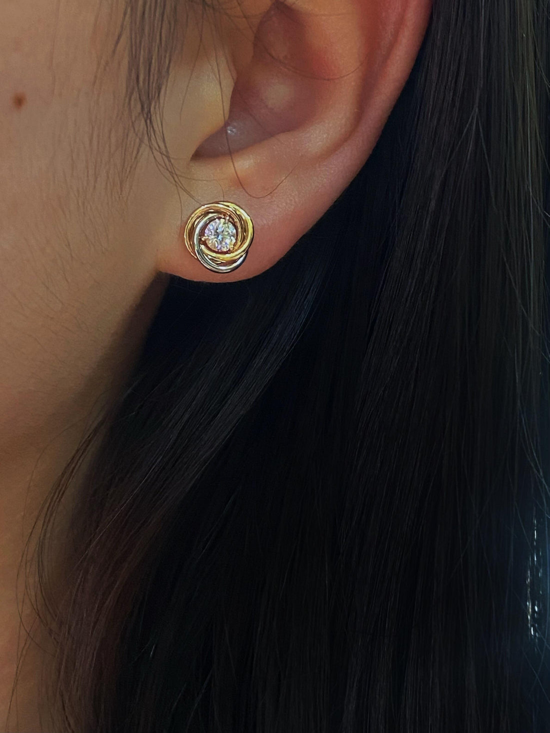 ¡®lume Jewelry¡¯Pave Stud Earrings