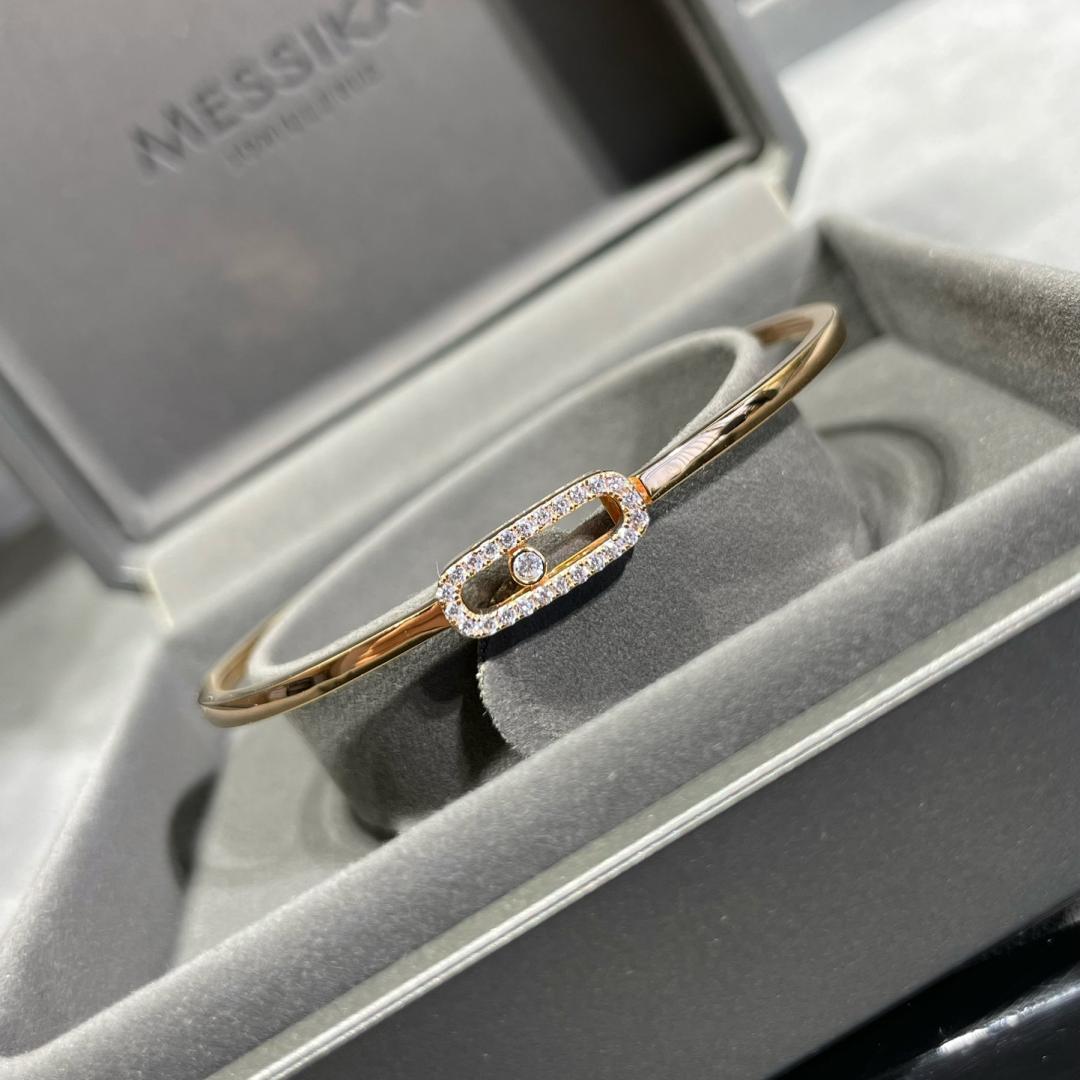 [lume Jewelry]Move Uno pavé flex bangle medium
