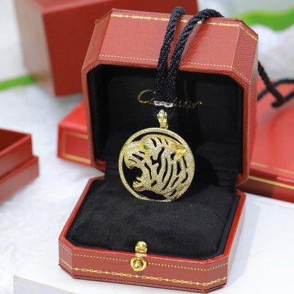 ¡®lume Jewelry¡ Openwork Tiger Cord Pendant Necklace