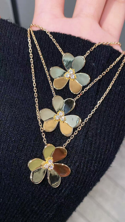 [lume Jewelry]FRIVOLE GOLD FLOWER NECKLACE2
