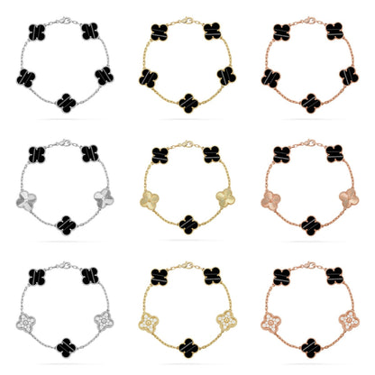 [lume Jewelry]New  CLOVER 5 MOTIF PULSAR STONE BRACELET COLLECTION