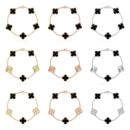 [lume Jewelry]New CLOVER 5 MOTIF ONYXS BRACELET COLLECTION