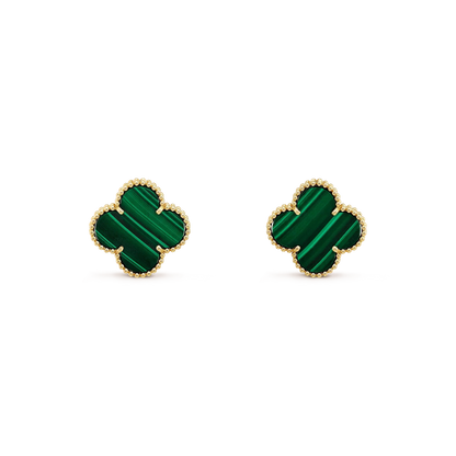¡®lume Jewelry¡¯CLOVER MINI 9.5MM MALACHITE  EARRINGS