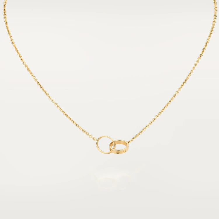 ¡®lume Jewelry¡¯LOVE NECKLACE DOUBLE RING GOLD