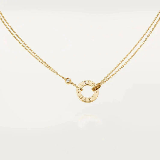 ¡®lume Jewelry¡¯LOVE NECKLACE 16MM 2 DIAMONDS