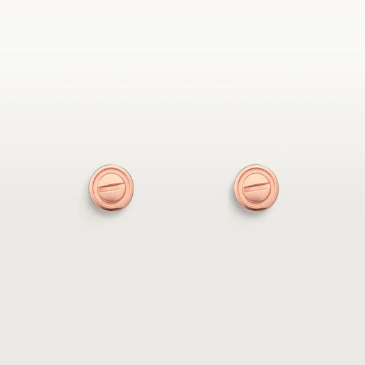 ¡®lume Jewelry¡¯LOVE EARRINGS PINK GOLD 10MM