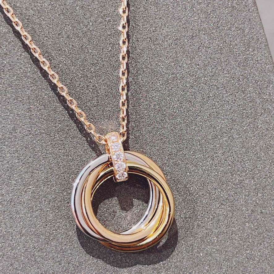 ¡®lume Jewelry¡¯TRINITY NECKLACE GOLD  DIAMONDS