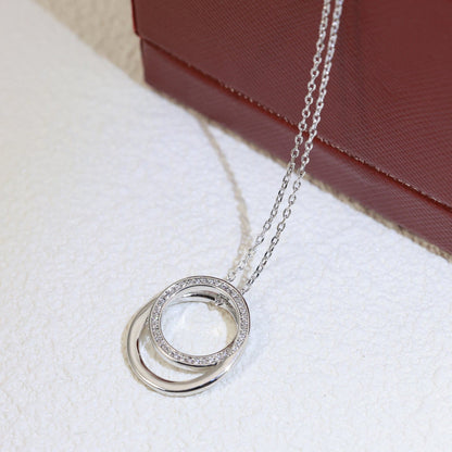¡®lume Jewelry¡¯Double Circle Pendant Necklace