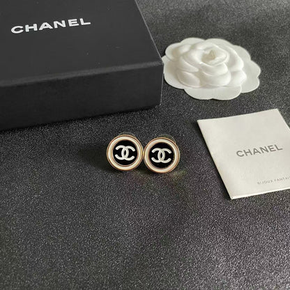 [lume Jewelry]Classic Double C Stud Earrings