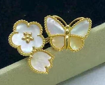 [lume Jewelry] 26 NEW CLOVER LUCKY LIGHT YELLOW AND WHITE SET