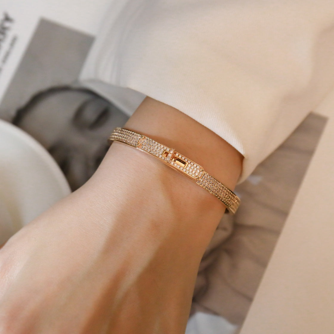 ¡®lume Jewelry¡¯KELLY BRACELET DIAMOND PAVED