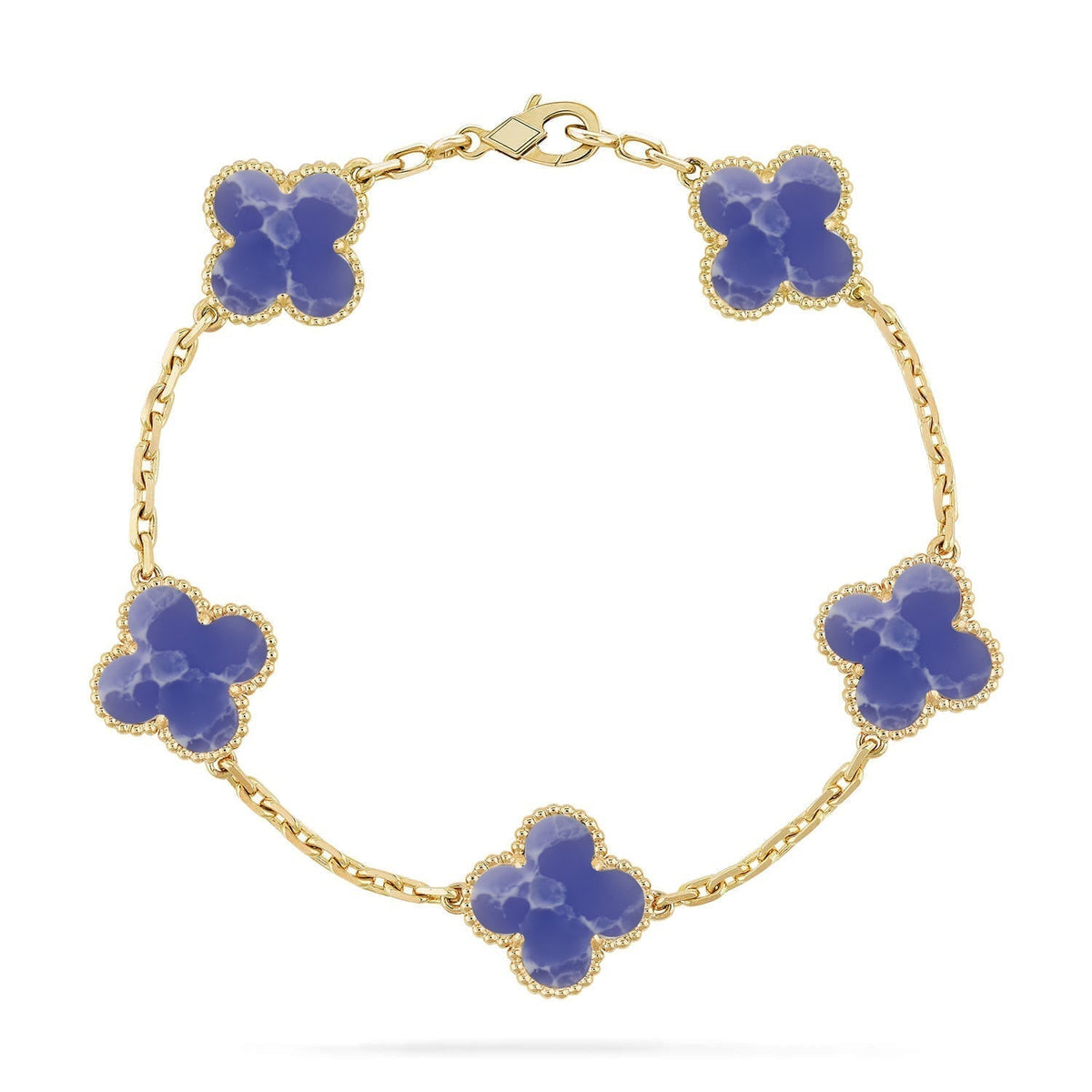[lume Jewelry]New CLOVER 5 MOTIF BLUE VEINS BRACELET COLLECTION