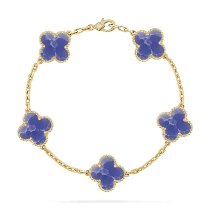 [lume Jewelry]New CLOVER 5 MOTIF BLUE VEINS BRACELET COLLECTION