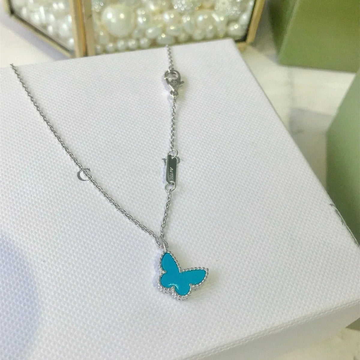 ¡®lume Jewelry¡¯BUTTERFLY TURQUOISE BUTTERFLY BRACELET SILVER