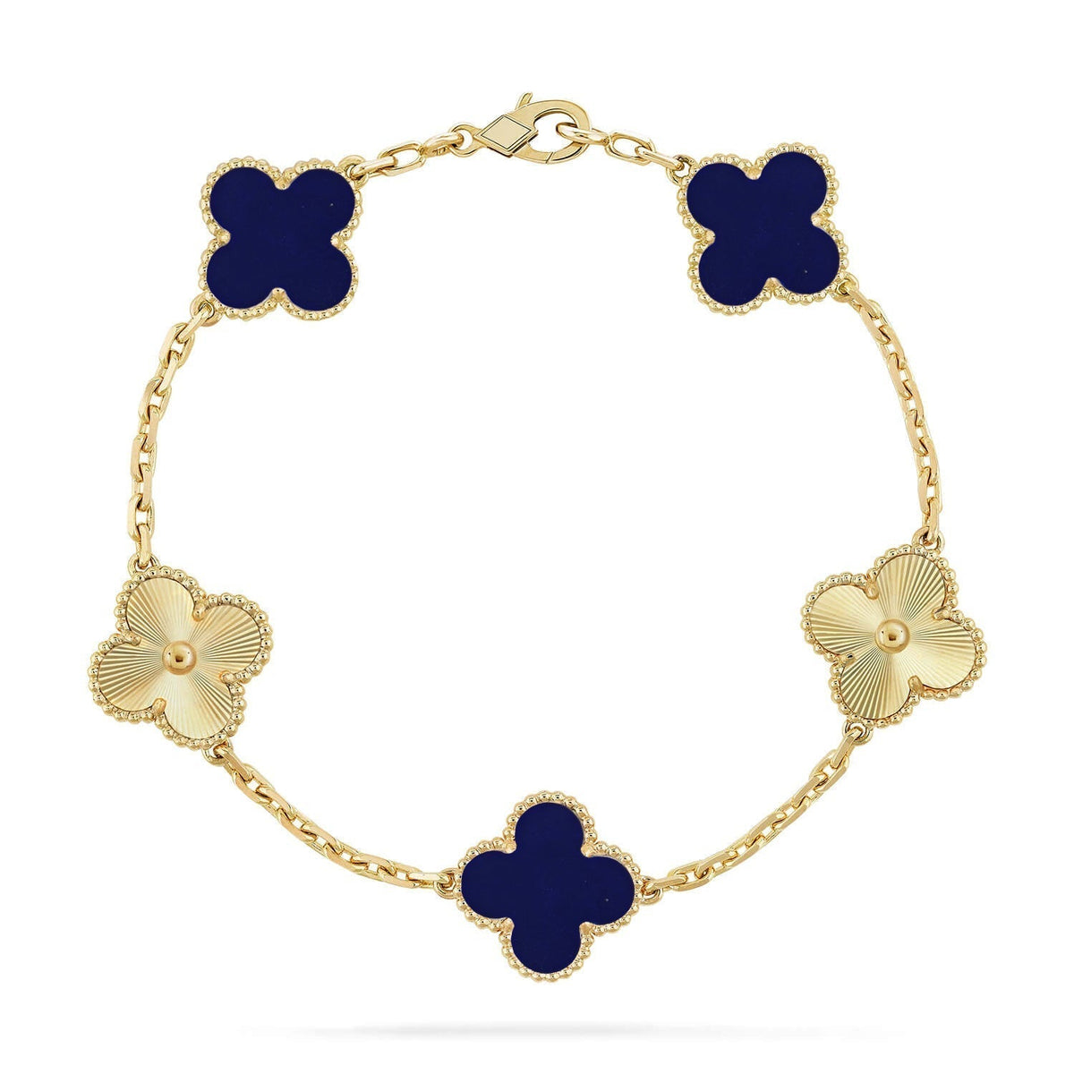 [lume Jewelry]New CLOVER 5 MOTIF LAPIS LAZULI BRACELET COLLECTION
