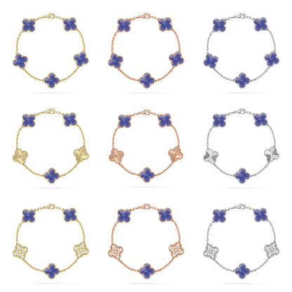 [lume Jewelry]New CLOVER 5 MOTIF BLUE VEINS BRACELET COLLECTION