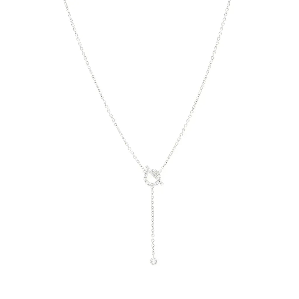 ¡®lume Jewelry¡¯FINESSE SILVER DIAMOND NECKLACE