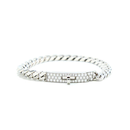 ¡®lume Jewelry¡¯KELLY CHAIN SILVER DIAMOND BRACELET